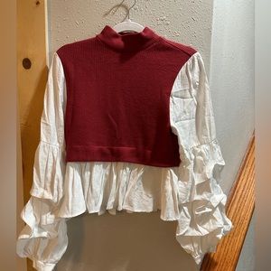 Anthropologie Mock Neck Sweater